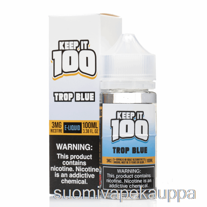 Vape Kauppa Trop Blue - Säilytä Sitä 100 E-nestettä - 100ml 3mg